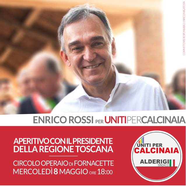 8 maggio 2019 Aperitivo con Enrico Rossi a Fornacette